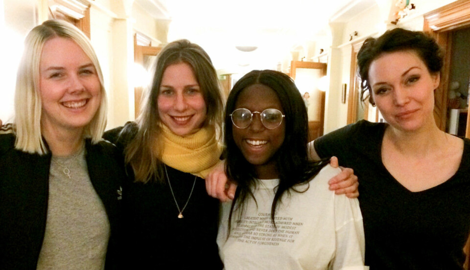 Baaams tf chefredaktör Nathalie Mark med Diana Olofsson, Sabina Ddumba och Johanna Wester. Baaams tf chefredaktör Nathalie Mark med Diana Olofsson, Sabina Ddumba och Johanna Wester.