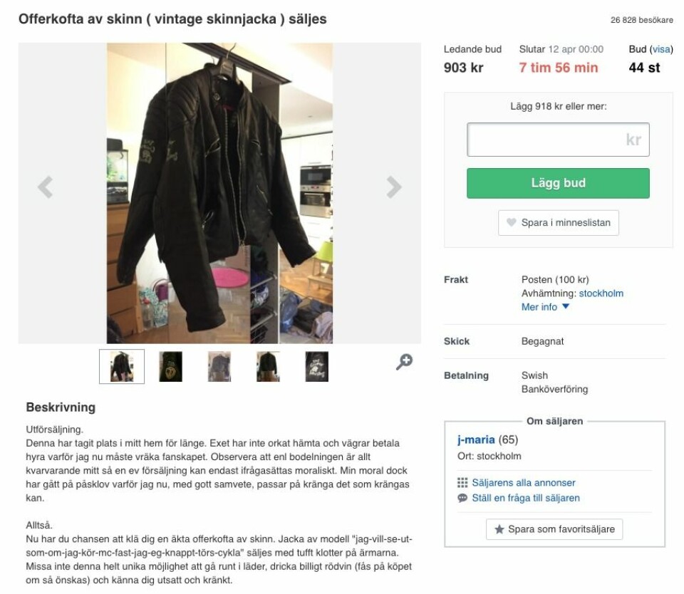Nu säljer ex-frun Birros 'offerkofta' – och alla andra turer i dramat