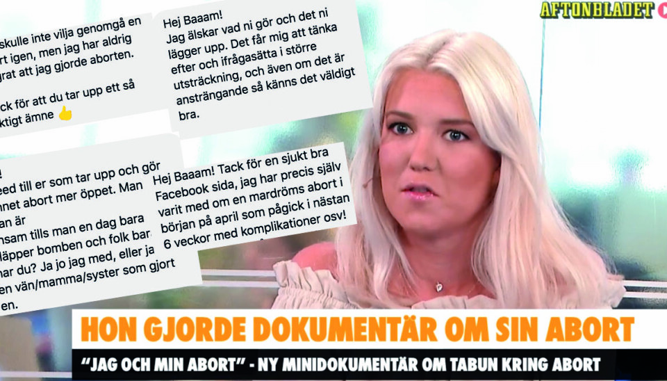 Efter Baaams kampanj: Nu vill alla #prataomabort