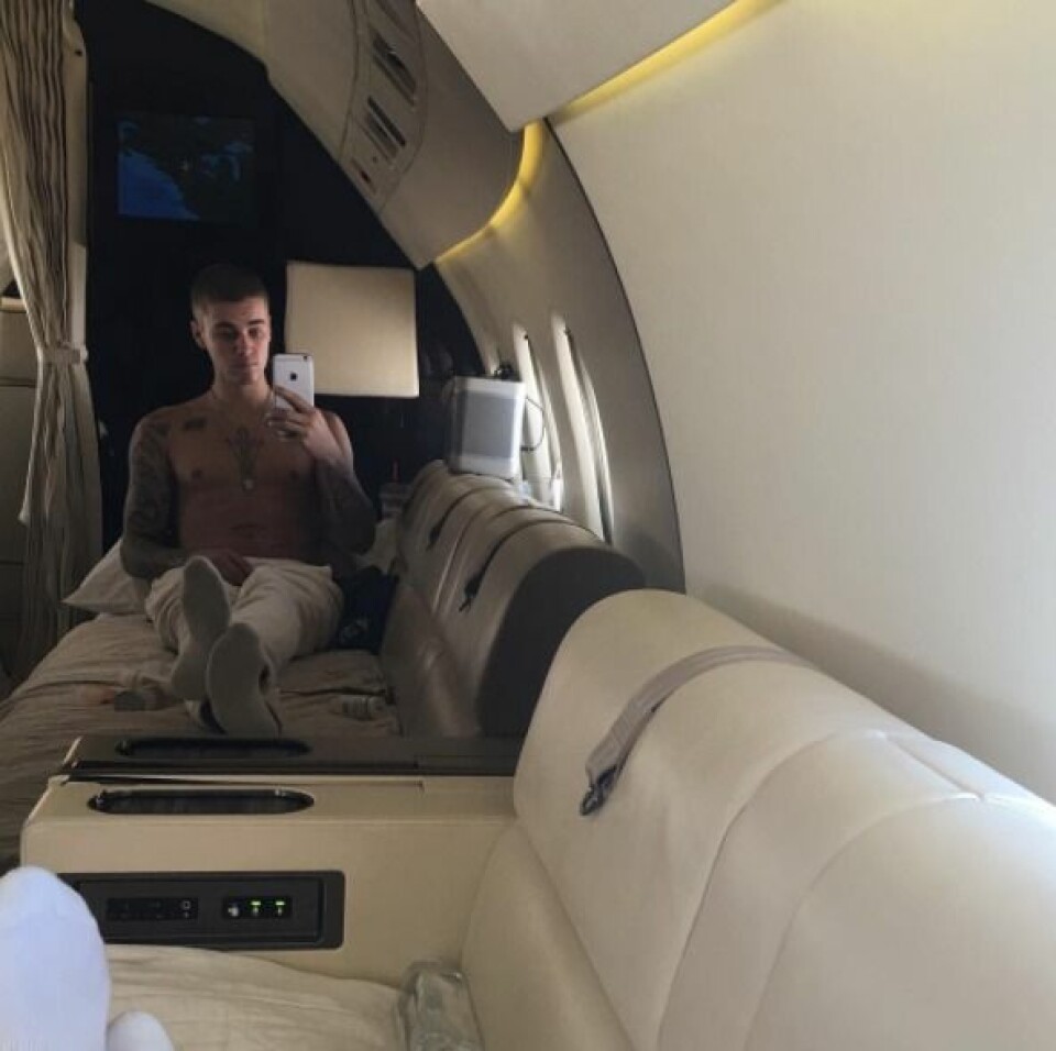 När du råkar åka lite privatjet.