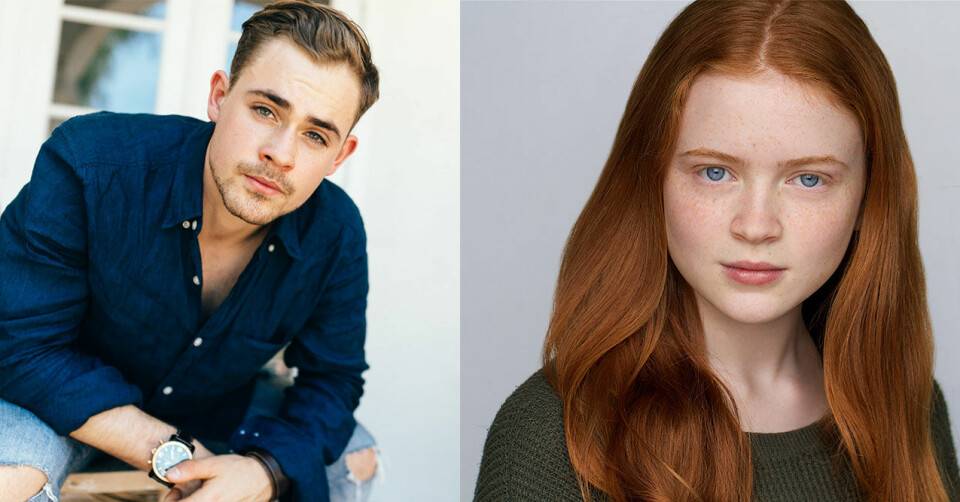 Dacre Montgomery och Sadie Sink. Dacre Montgomery och Sadie Sink.