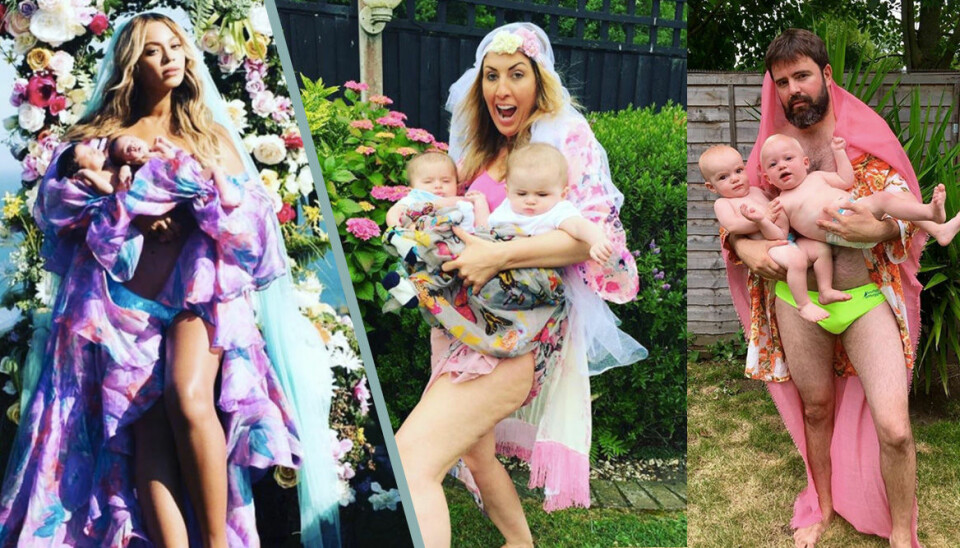 15 föräldrar härmar Beyoncés mammabild – för att visa hur verkligheten ser ut