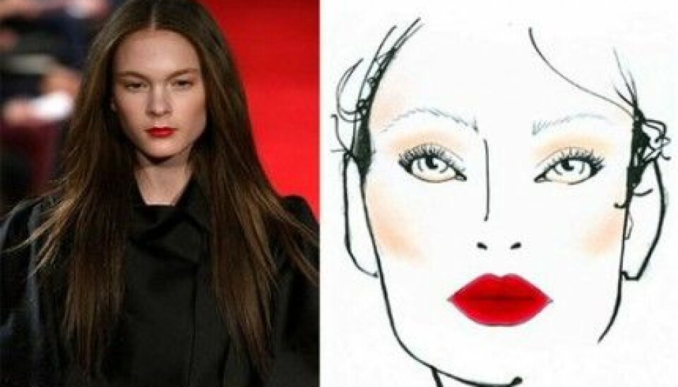 Face chart för Ruffian, A/W 2009. Face chart för Ruffian, A/W 2009.