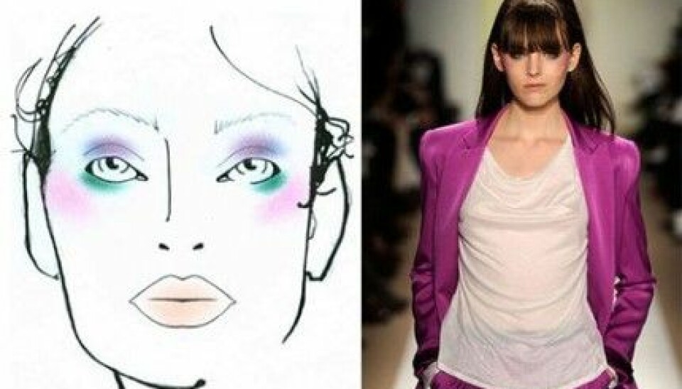 Face chart för Adam by Adam Lippes, A/W 2009. Face chart för Adam by Adam Lippes, A/W 2009.