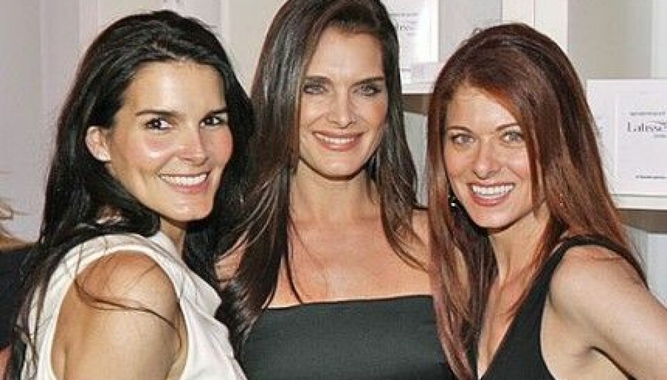 Angie Harmon, Brooke Shields och Debra Messing. Angie Harmon, Brooke Shields och Debra Messing.