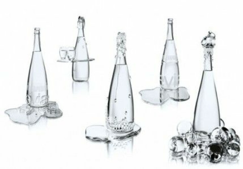 Jean-Paul Gaultier's Haute Couture Evian collection by Baccarat. Jean-Paul Gaultier's Haute Couture Evian collection by Baccarat.