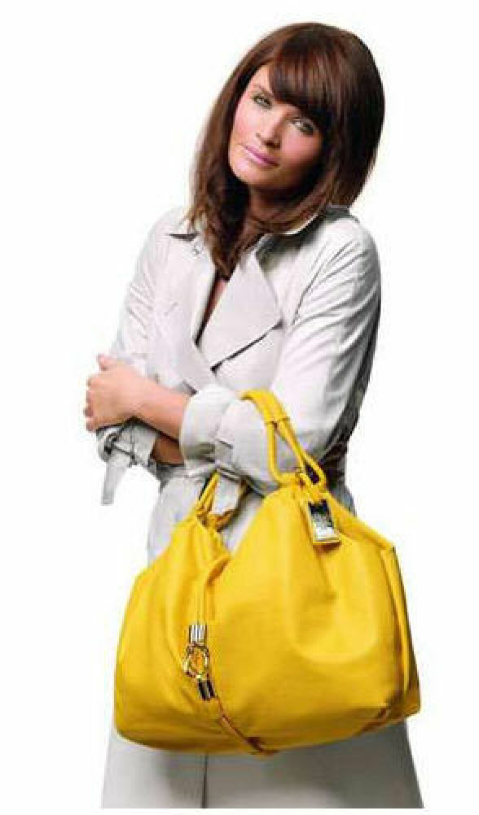 Helena Christensen med väskan från Tommy Hilfiger. Helena Christensen med väskan från Tommy Hilfiger.