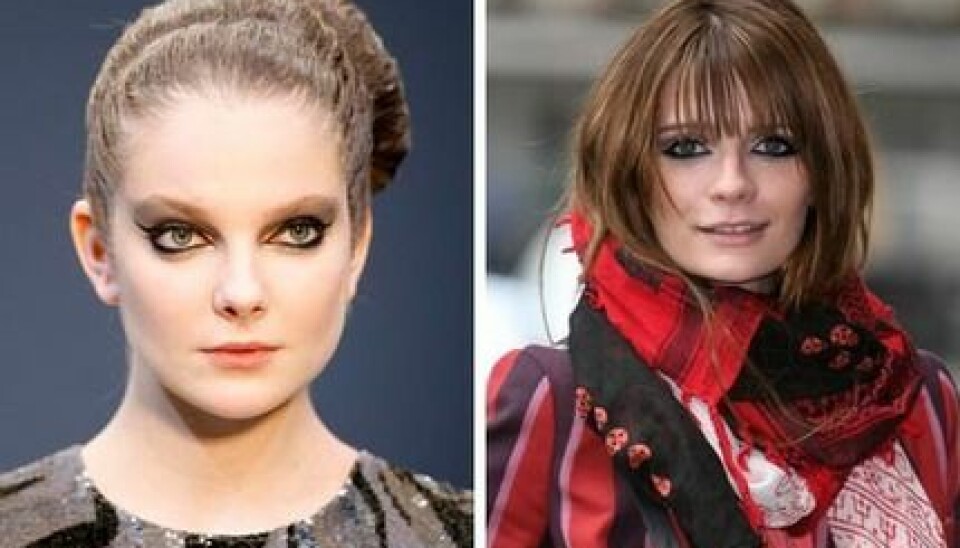 Mischa Barton med svart eyeliner. Mischa Barton med svart eyeliner.