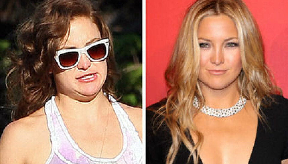 Kate Hudson som brunett vs blond. Kate Hudson som brunett vs blond.