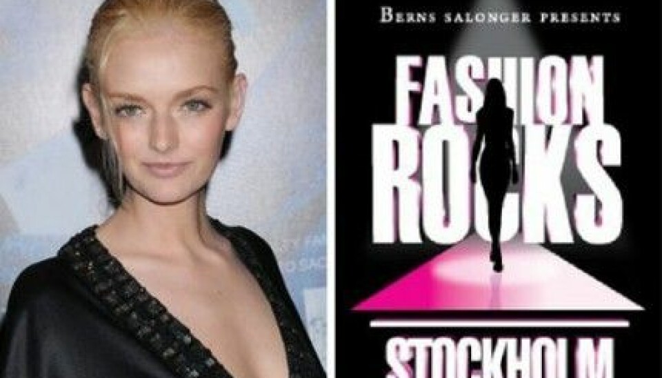 Modellen Lydia Hearst kommer till Fashion Rocks Stockholm på Berns. Modellen Lydia Hearst kommer till Fashion Rocks Stockholm på Berns.