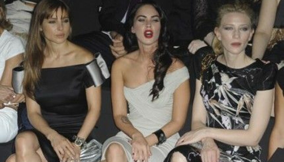 Elsa Pataky, Megan Fox och Cate Blanchett front row på Giorgio Armani Privé, A/W 2009. Elsa Pataky, Megan Fox och Cate Blanchett front row på Giorgio Armani Privé, A/W 2009.
