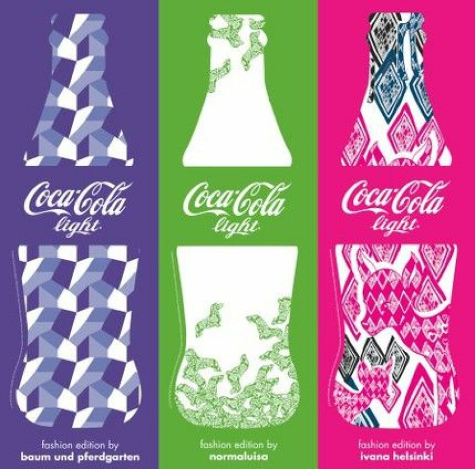 Coca-Cola i samarbete med stora designers. Coca-Cola i samarbete med stora designers.