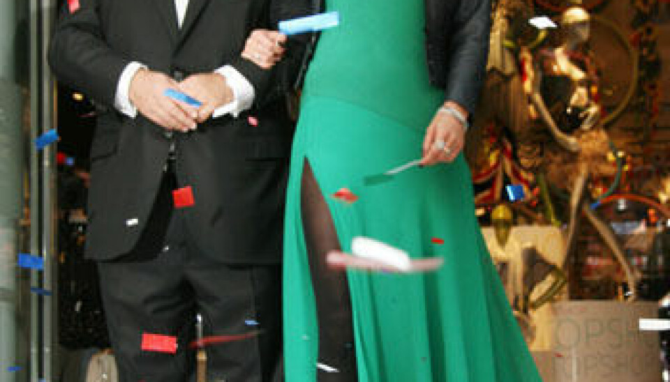 Kate med Sir Philip Green på öppningen den 2 april. Kate med Sir Philip Green på öppningen den 2 april.