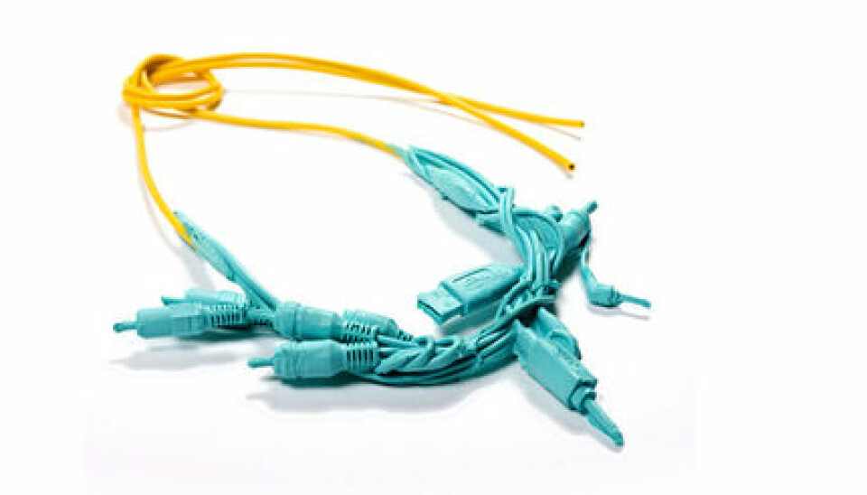 Halsband av gamla sladdar Halsband av gamla sladdar