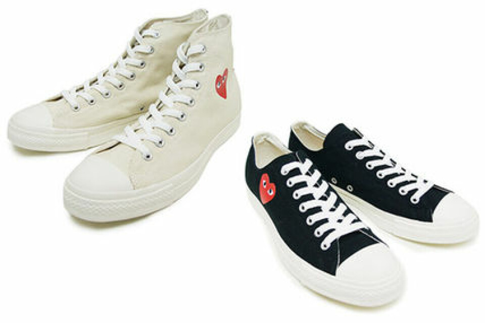 Comme des Garçons i samarbete med Converse. Comme des Garçons i samarbete med Converse.