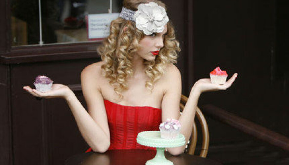Taylor Swift under en plåtning i London. Taylor Swift under en plåtning i London.