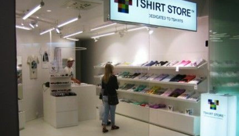 T-Shirt Store Gallerian i Stockholm. T-Shirt Store Gallerian i Stockholm.