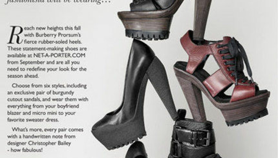 Höstens it-skor kommer från Burberry Prorsum