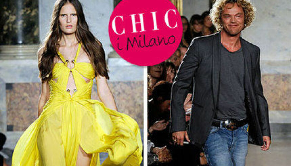 Peter Dundas på Emilio Puccis visning. Peter Dundas på Emilio Puccis visning.