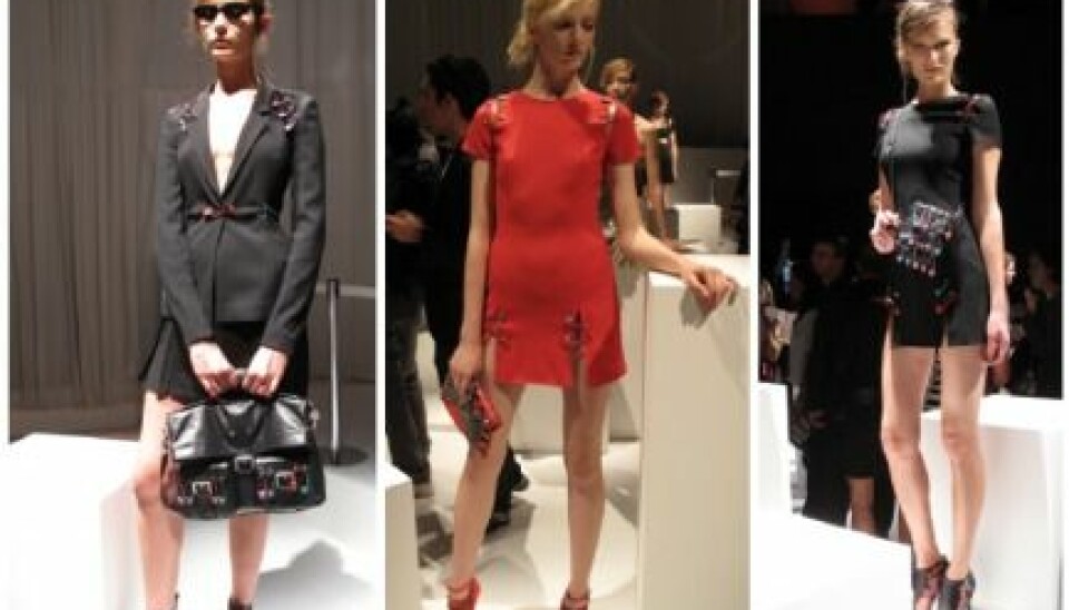 Triss i modeller hos Versus, S/S 2010. Triss i modeller hos Versus, S/S 2010.