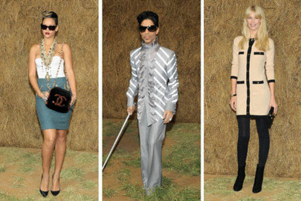 Rihanna, Prince och Claudia Schiffer. Rihanna, Prince och Claudia Schiffer.