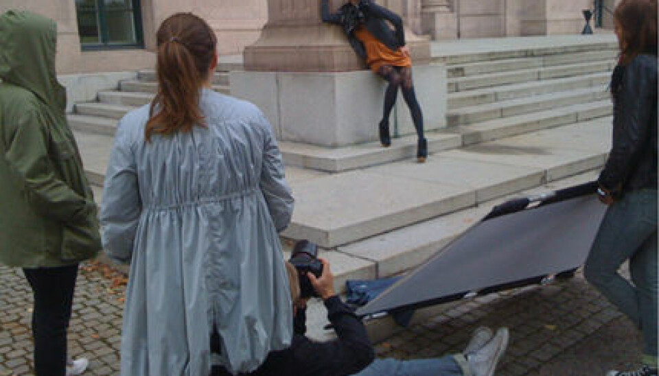 Modellen Charlotte A in action. Modellen Charlotte A in action.
