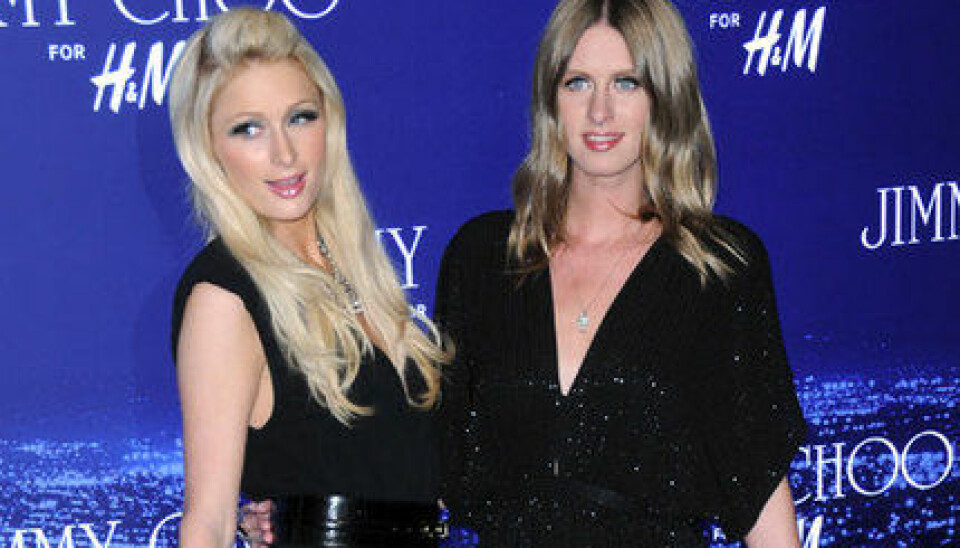 Systrarna Hilton festade med H&M. Systrarna Hilton festade med H&M.