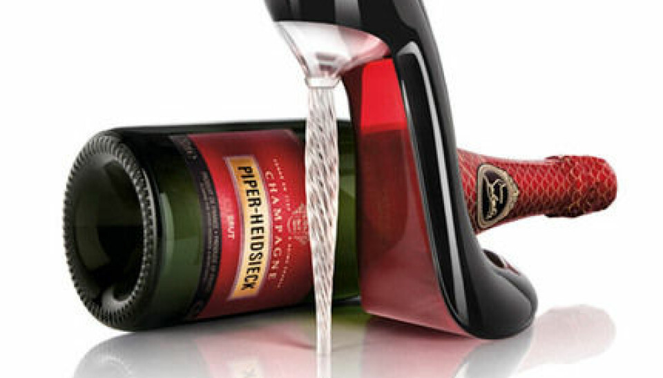 Lyxig champagne från Christian Louboutin och Piper-Heidsieck