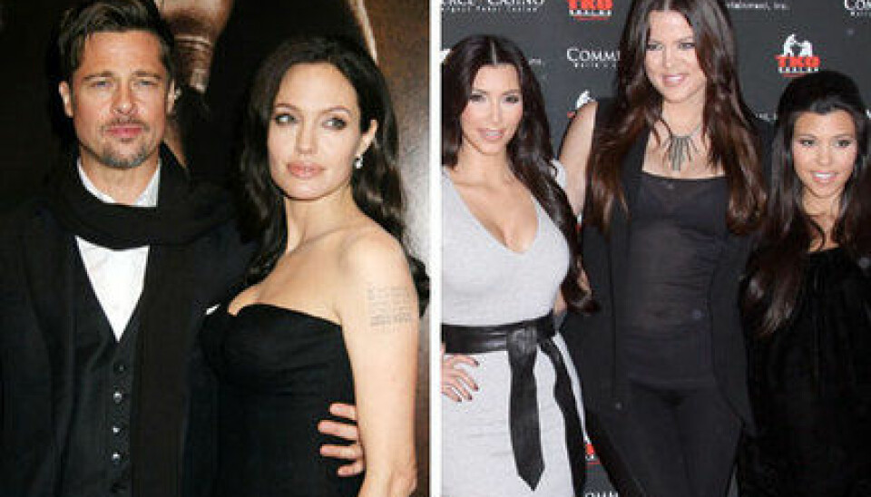 Brad Pitt, Angelina Jolie och systrarna Kardashian designar smycken. Brad Pitt, Angelina Jolie och systrarna Kardashian designar smycken.