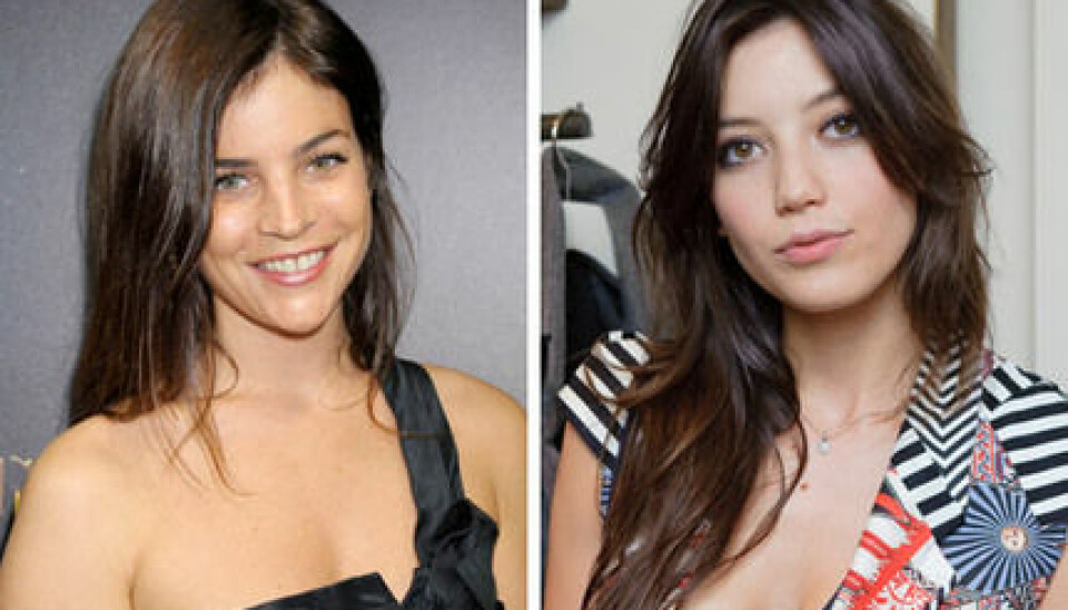 Julia Restoin-Roitfeld och Daisy Lowe, två snygga brunetter. Julia Restoin-Roitfeld och Daisy Lowe, två snygga brunetter.