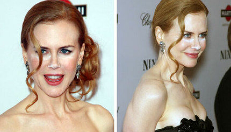 Nicole Kidman har ett litet sminkmissöde. Nicole Kidman har ett litet sminkmissöde.