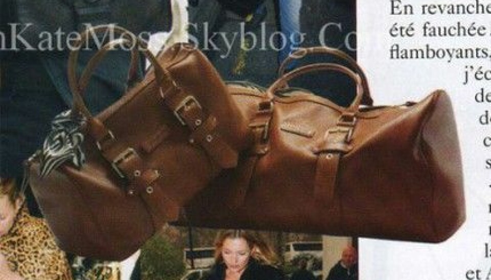 Tjuvtitta på Kate Moss väskor för Longchamp