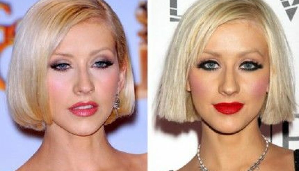 Christina Aguilera i två olika sminkningar. Vilket tycker du är snyggast? Christina Aguilera i två olika sminkningar. Vilket tycker du är snyggast?