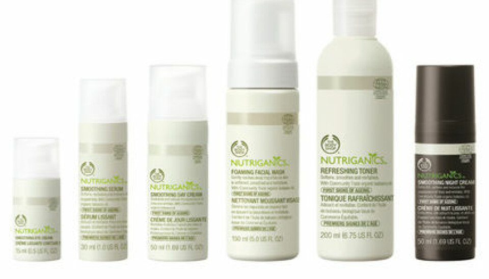 The Body Shops ekologiska hudvårdsserie Nutraganics. The Body Shops ekologiska hudvårdsserie Nutraganics.