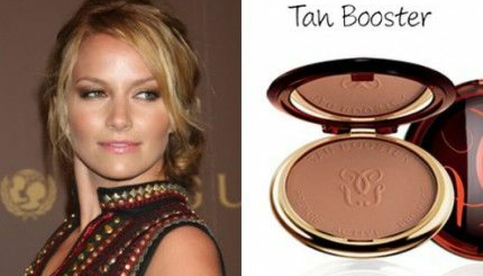 Becki Newton använder Guerlain Terracotta Tan Booster. Becki Newton använder Guerlain Terracotta Tan Booster.
