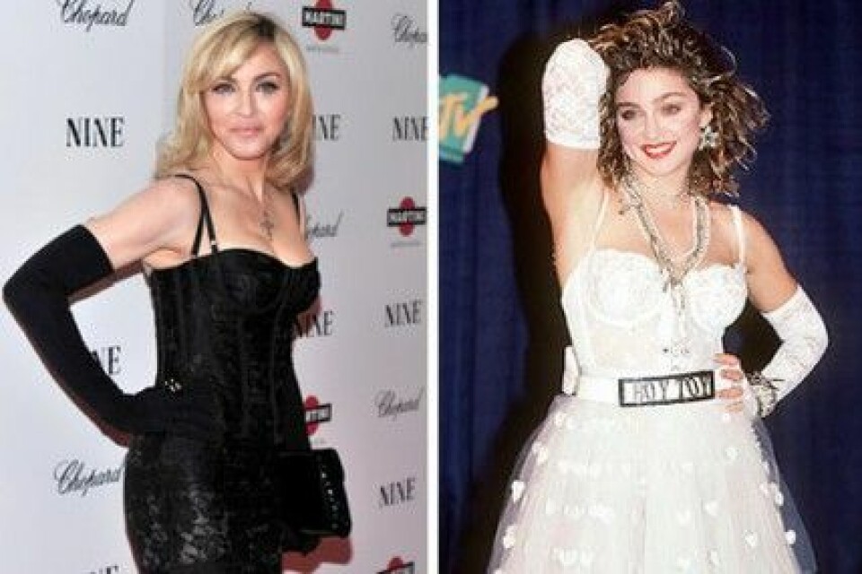 Madonna 2009 och 1984. Man kan inte tro att det gått 25 år! Madonna 2009 och 1984. Man kan inte tro att det gått 25 år!