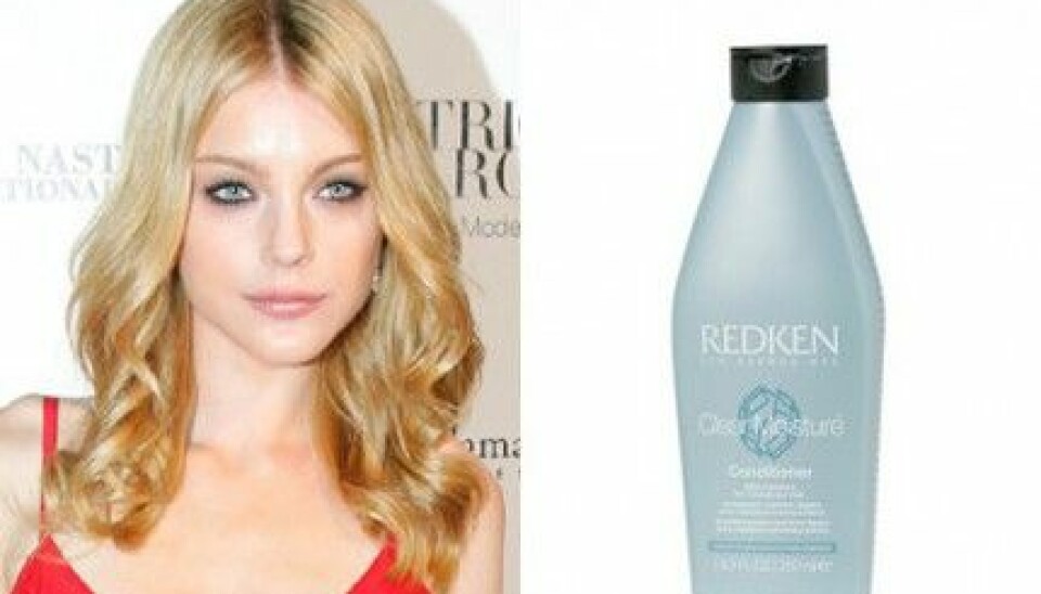 Jessica Stam använder Clear Moisture Conditioner från Redken. Jessica Stam använder Clear Moisture Conditioner från Redken.