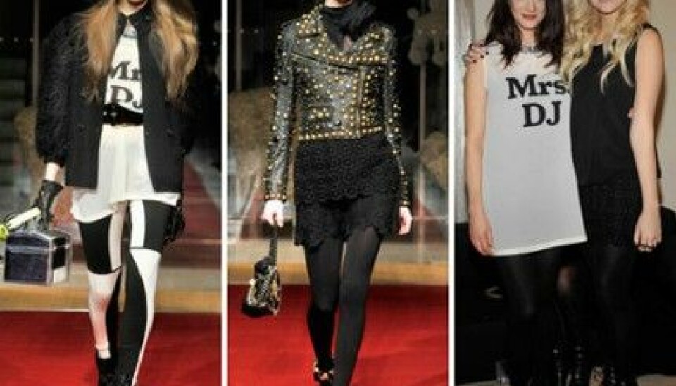 Moschino Cheap & Chic, A/W 2010. Asia Argento och Pixie Lott. Moschino Cheap & Chic, A/W 2010. Asia Argento och Pixie Lott.