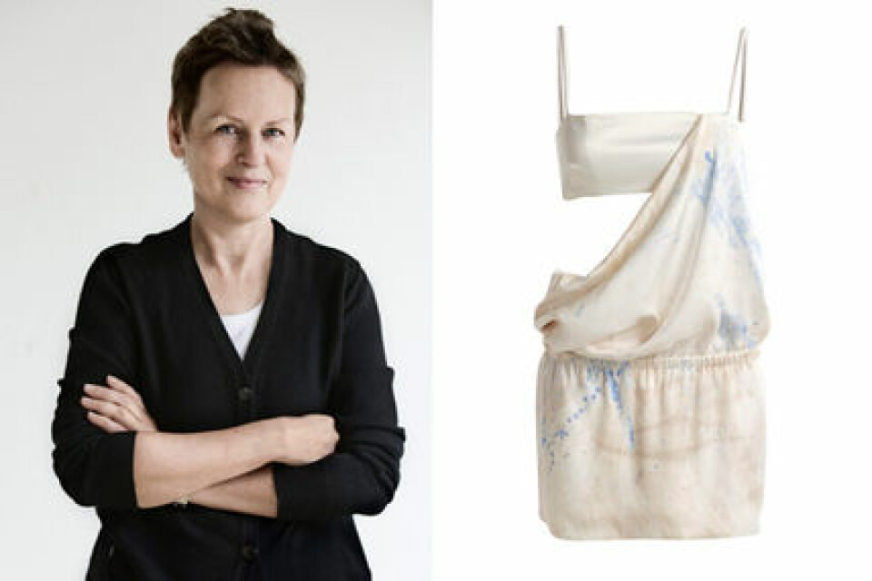 Ewa Larsson med sitt favoritplagg ur Affordable Luxury, klänningen Chantal. Ewa Larsson med sitt favoritplagg ur Affordable Luxury, klänningen Chantal.
