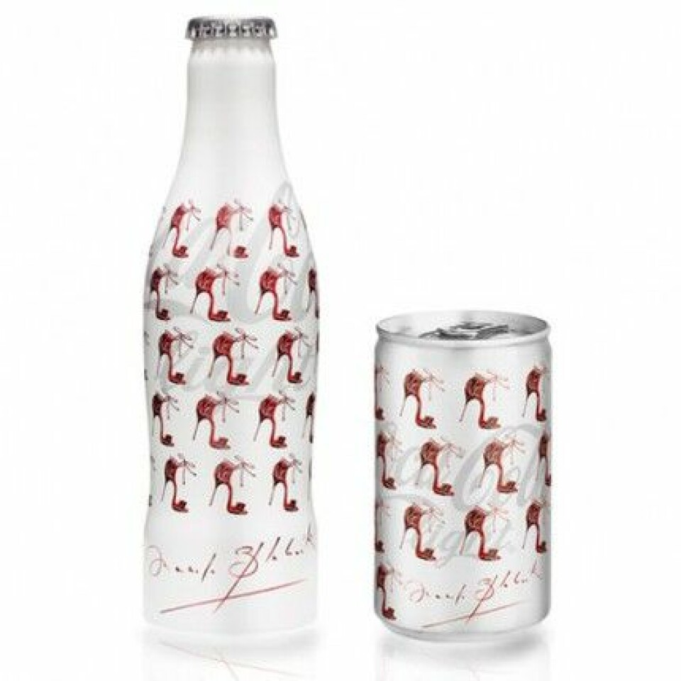 Coca-Cola light à la Manolo Blahnik. Coca-Cola light à la Manolo Blahnik.