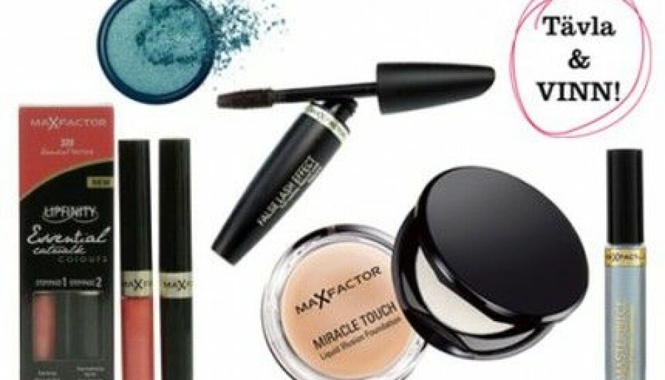 Ta chansen att vinna ett makeupkit från Max Factor! Ta chansen att vinna ett makeupkit från Max Factor!