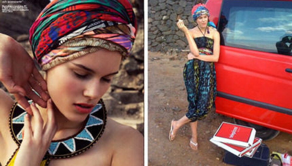 Modefotografering: Ökenblomma