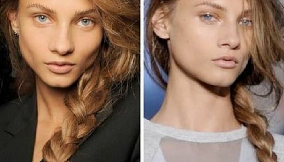 Slarvig sidofläta hos Alexander Wang. Slarvig sidofläta hos Alexander Wang.