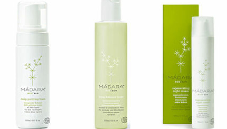 Mádara Cosmetics Ecoface-serie. Mádara Cosmetics Ecoface-serie.
