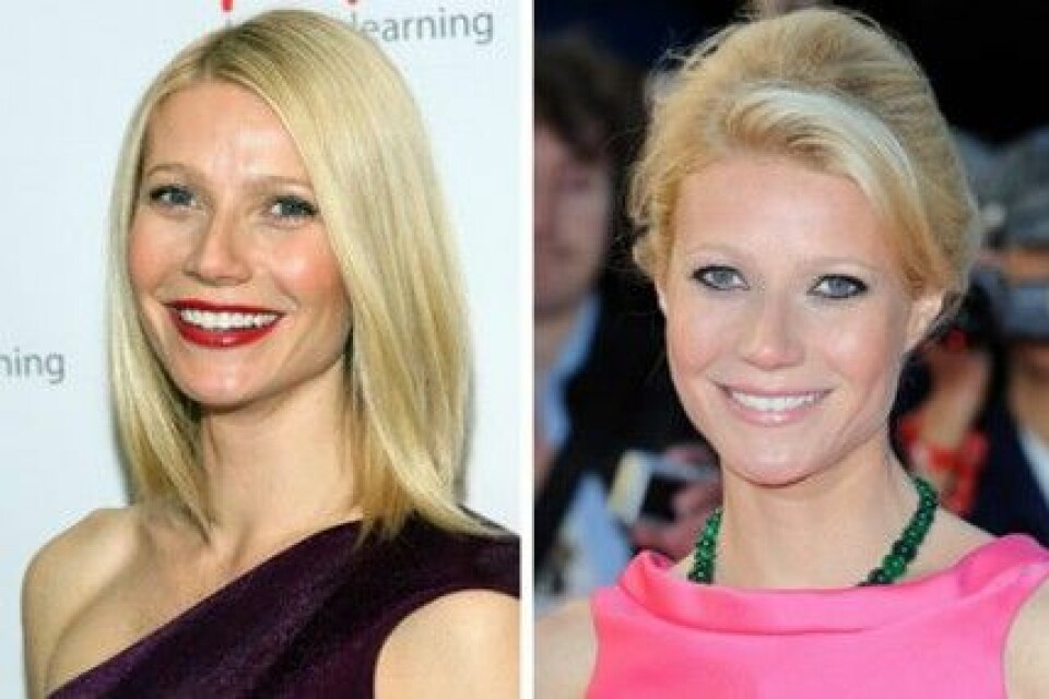 Gwyneth Paltrow lägger antingen fokus på läpparna eller ögonen. Gwyneth Paltrow lägger antingen fokus på läpparna eller ögonen.