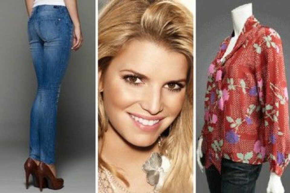 Jessica Simpson gillar sina egna jeans och blusar från Tucker. Jessica Simpson gillar sina egna jeans och blusar från Tucker.