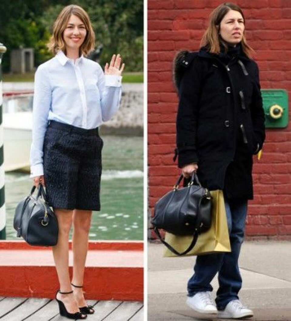 Sofia Coppola med sin egen favoritväska från Louis Vuitton. Sofia Coppola med sin egen favoritväska från Louis Vuitton.