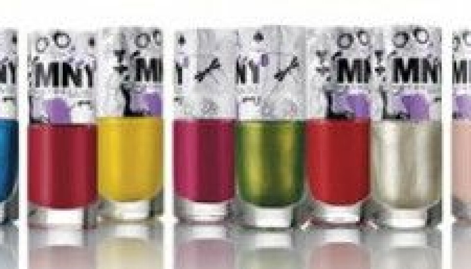 Färgglada nagellack från MNY. Färgglada nagellack från MNY.