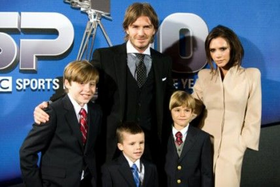 Hela familjen Beckham samlad den 21 december 2010. Hela familjen Beckham samlad den 21 december 2010.