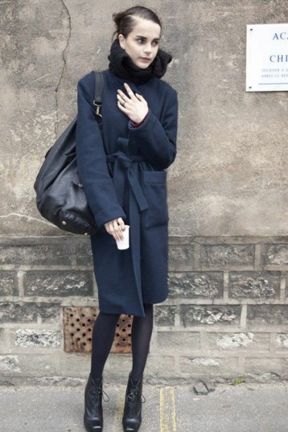 Paris Streetstyle AW/10, marinblå ytterplagg